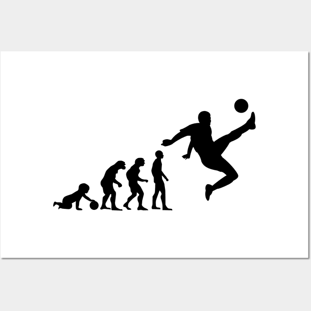 Football Evolution Wall Art by hottehue